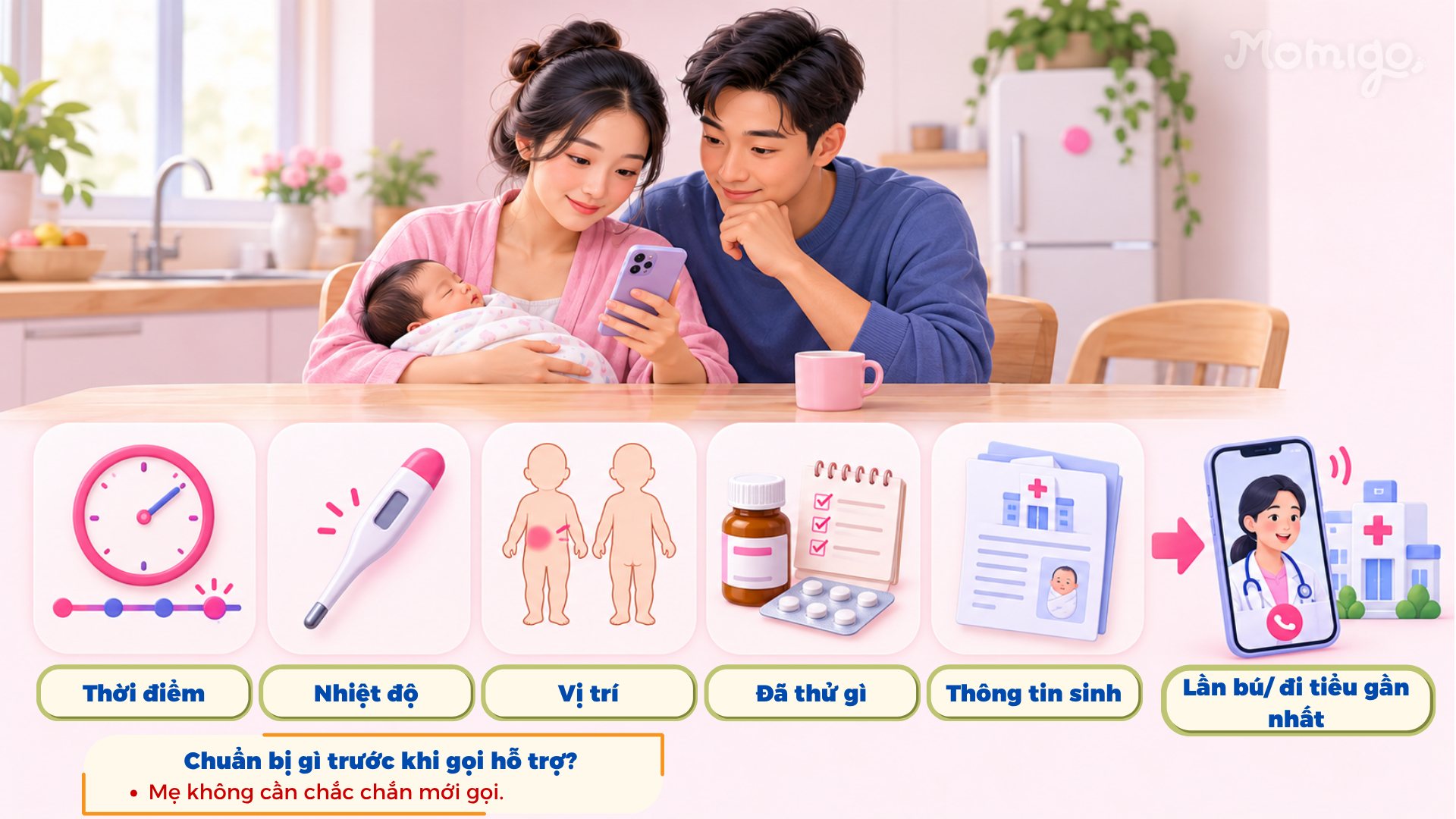 Chuẩn bị trước khi gọi