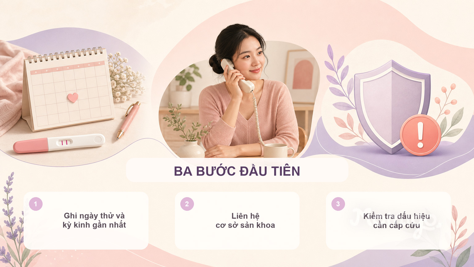 Ba việc nên làm đầu tiên sau khi que thử xuất hiện hai vạch