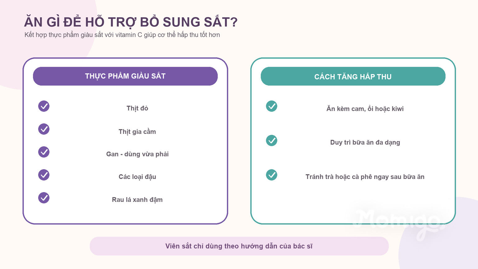 Thực phẩm giàu sắt và cách hỗ trợ cơ thể hấp thu tốt hơn