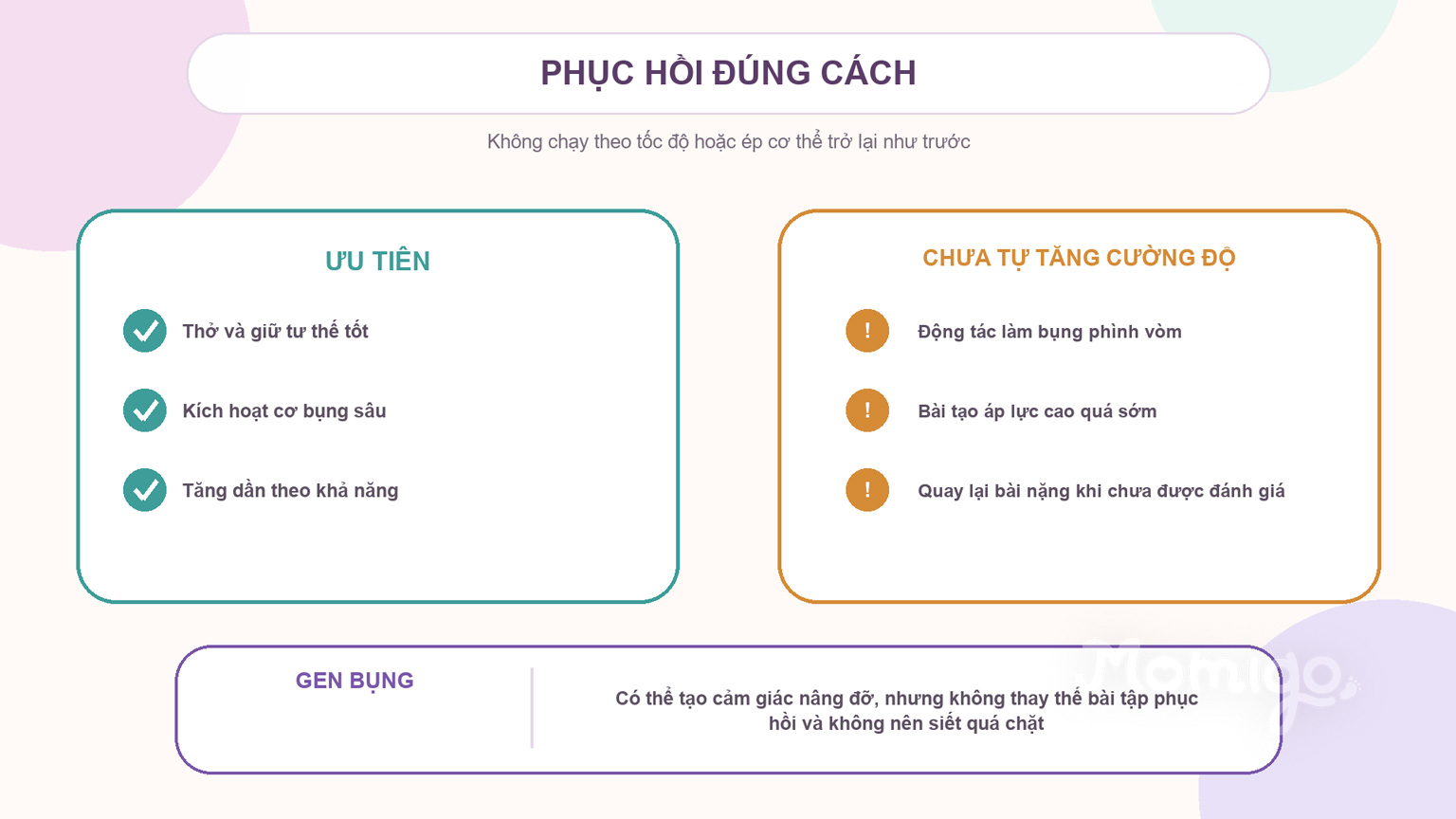 Nguyên tắc tăng dần an toàn và vai trò giới hạn của gen bụng
