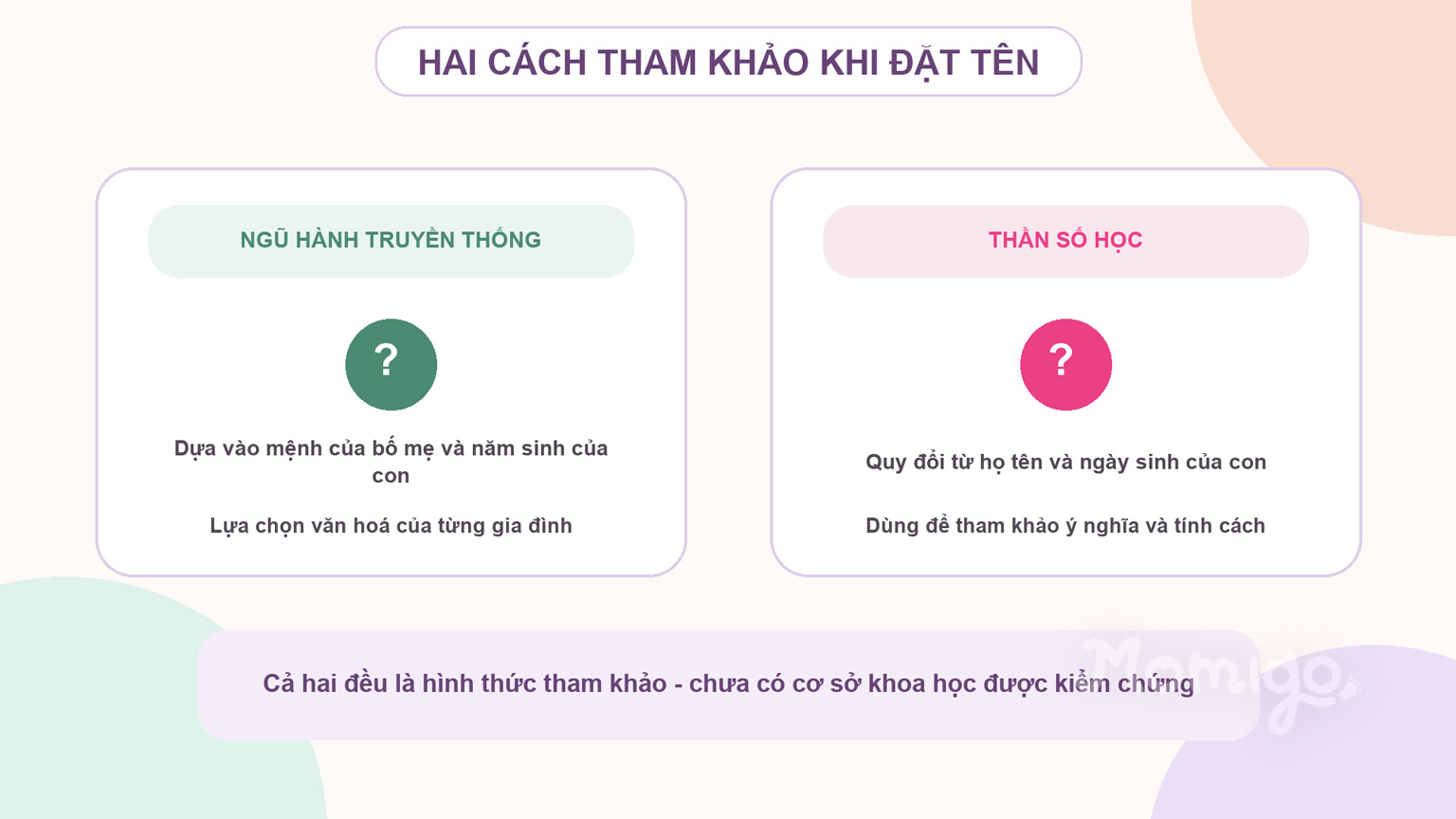 Ngũ hành truyền thống và thần số học là hai cách tham khảo khác nhau
