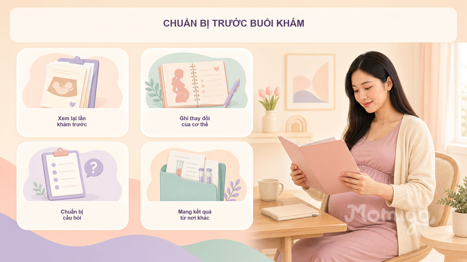 Checklist chuẩn bị trước mỗi lần khám thai