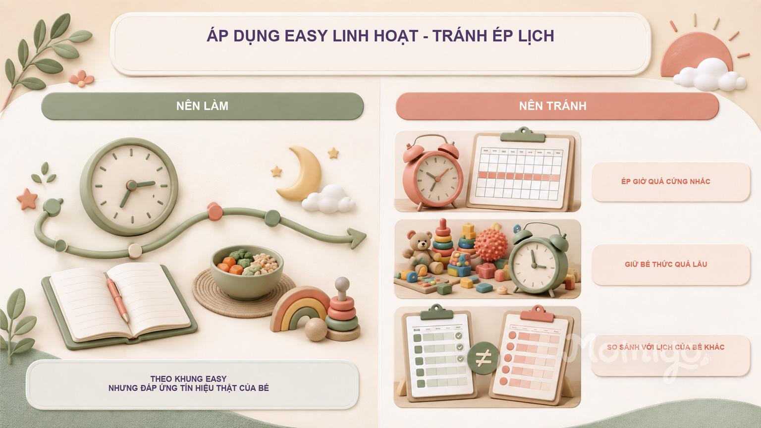 Dùng EASY làm khung định hướng, tránh ép lịch cứng nhắc