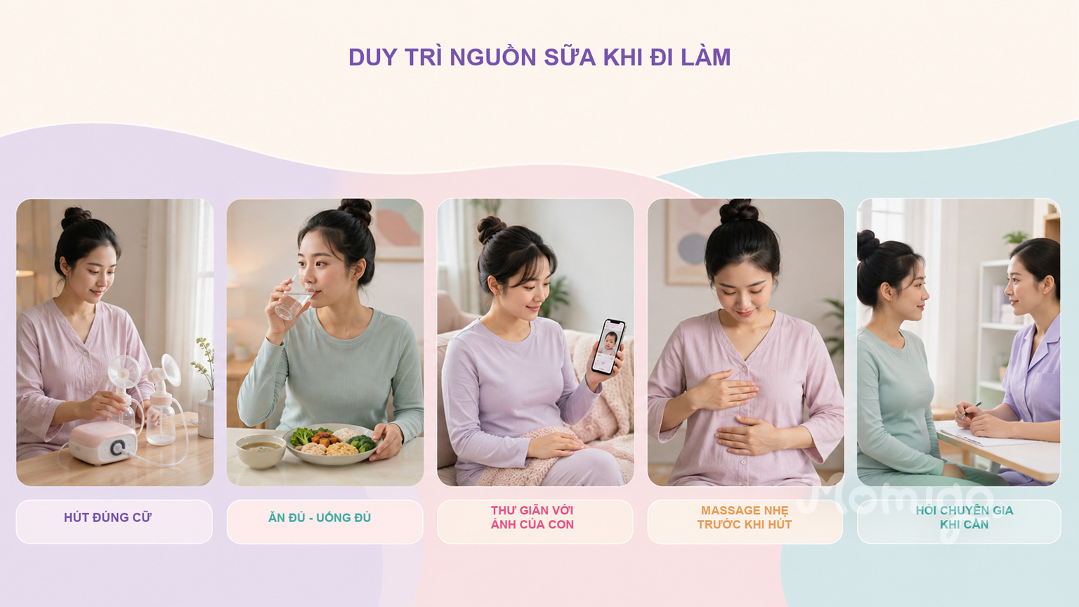 Những thói quen hỗ trợ duy trì nguồn sữa khi đi làm