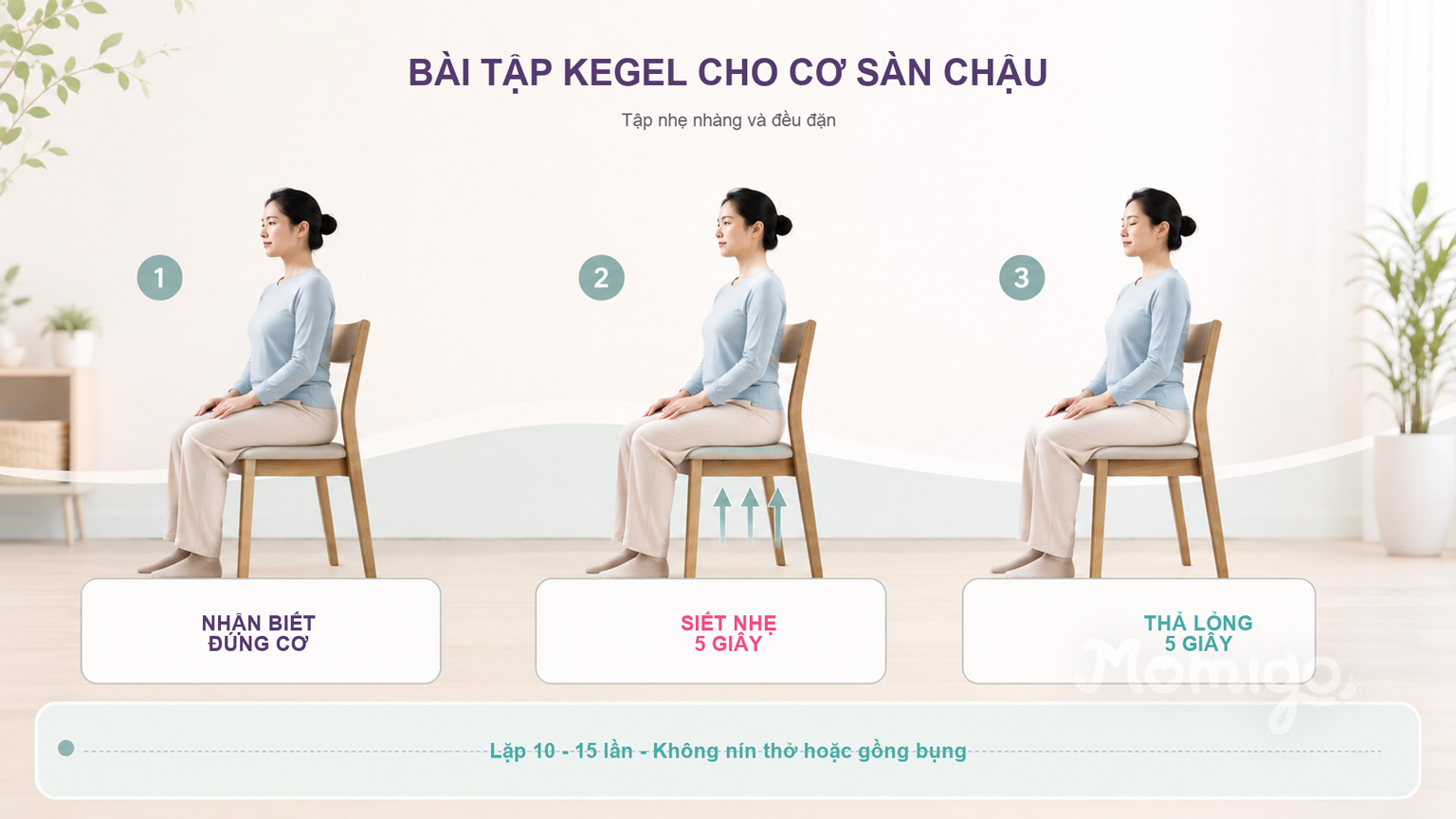 Bài tập Kegel hỗ trợ phục hồi cơ sàn chậu