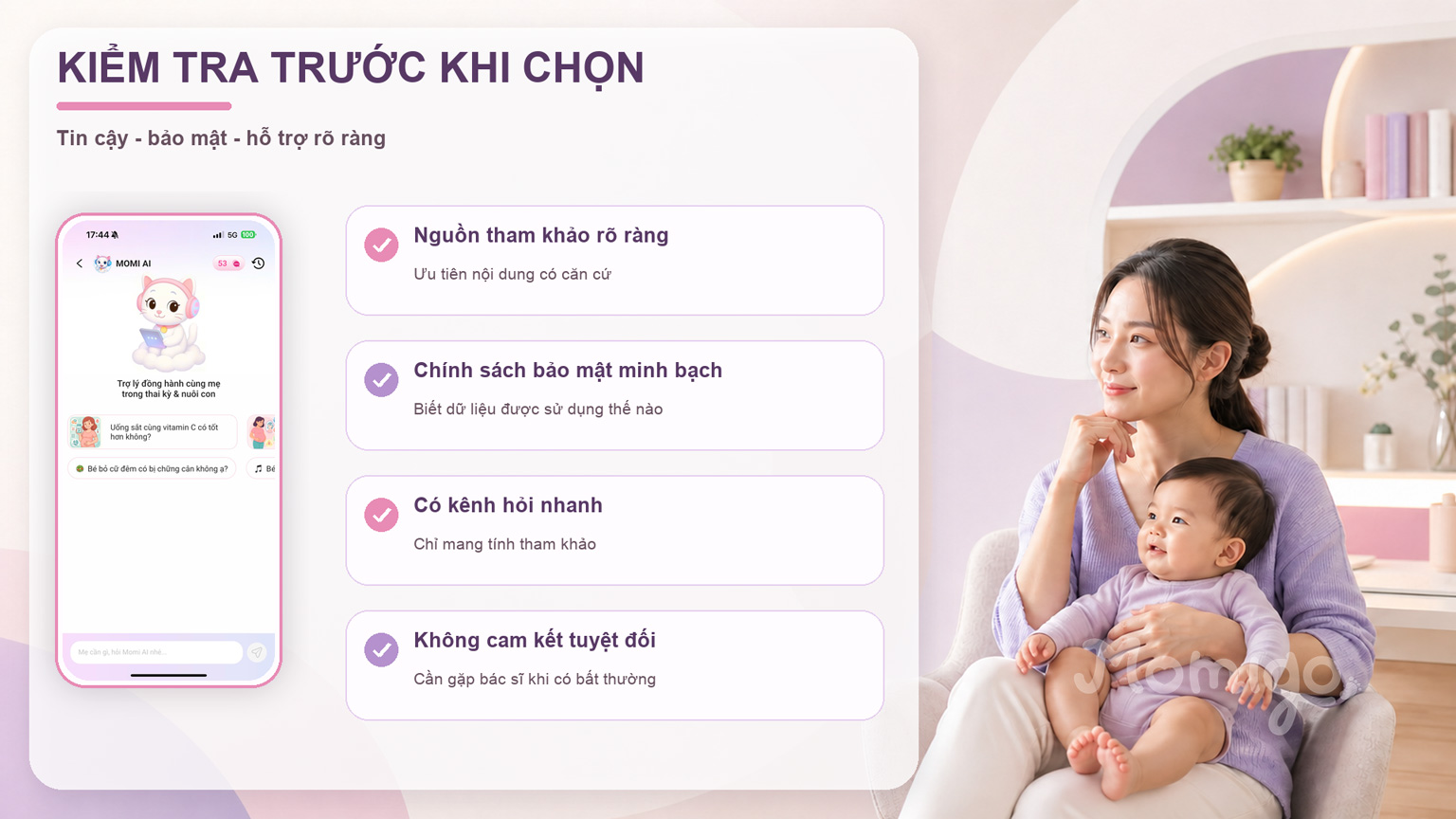 Kiểm tra độ tin cậy, bảo mật và kênh hỗ trợ trước khi chọn