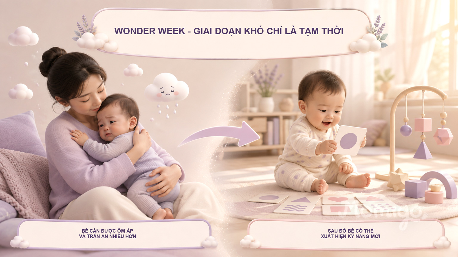 Giai đoạn khó chịu thường chỉ là tạm thời trước khi bé xuất hiện kỹ năng mới