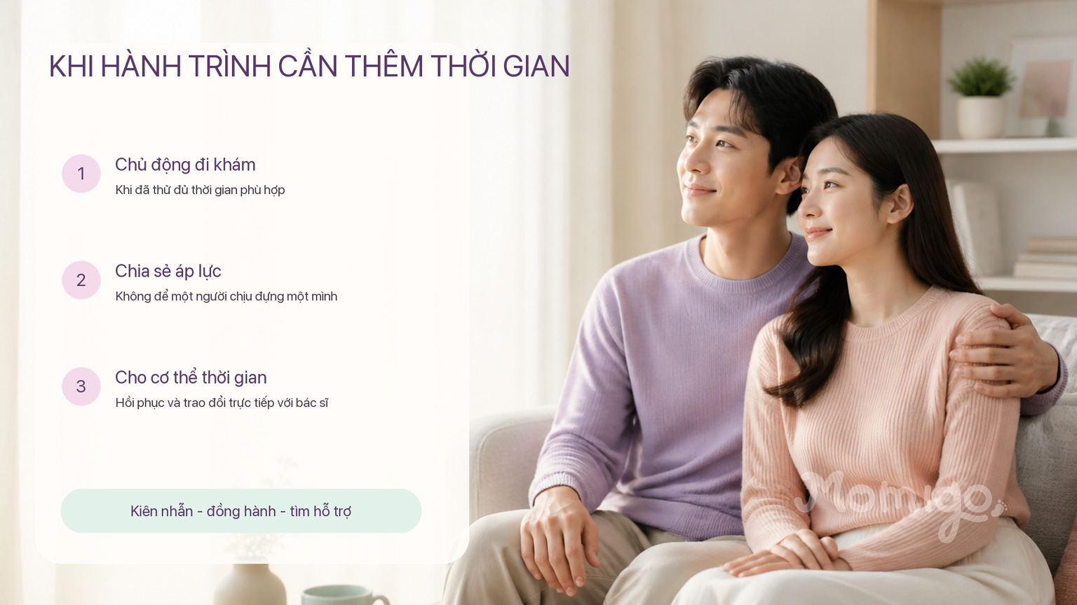 Khi hành trình mong con cần thêm thời gian