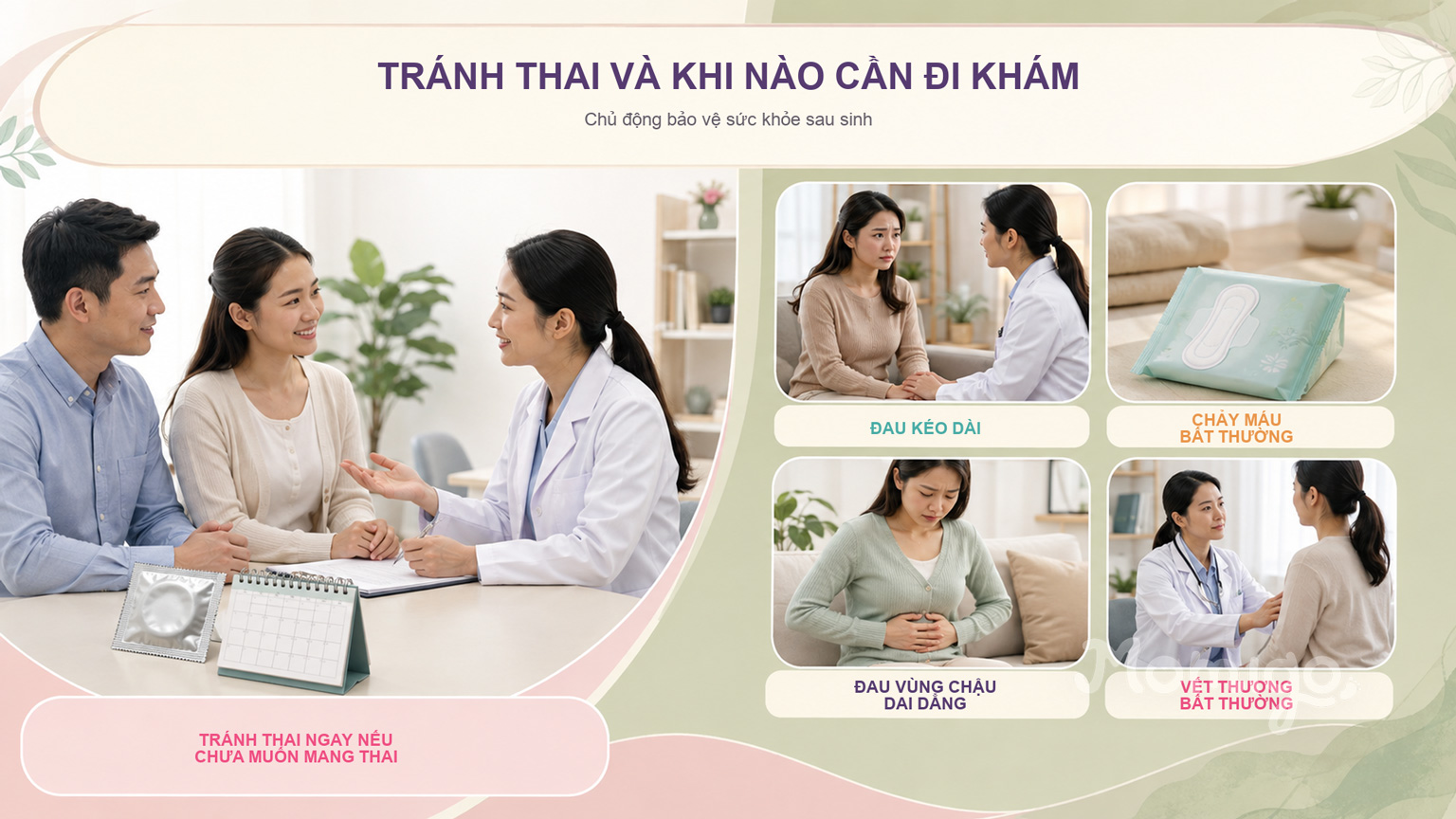 Tránh thai và những dấu hiệu cần đi khám