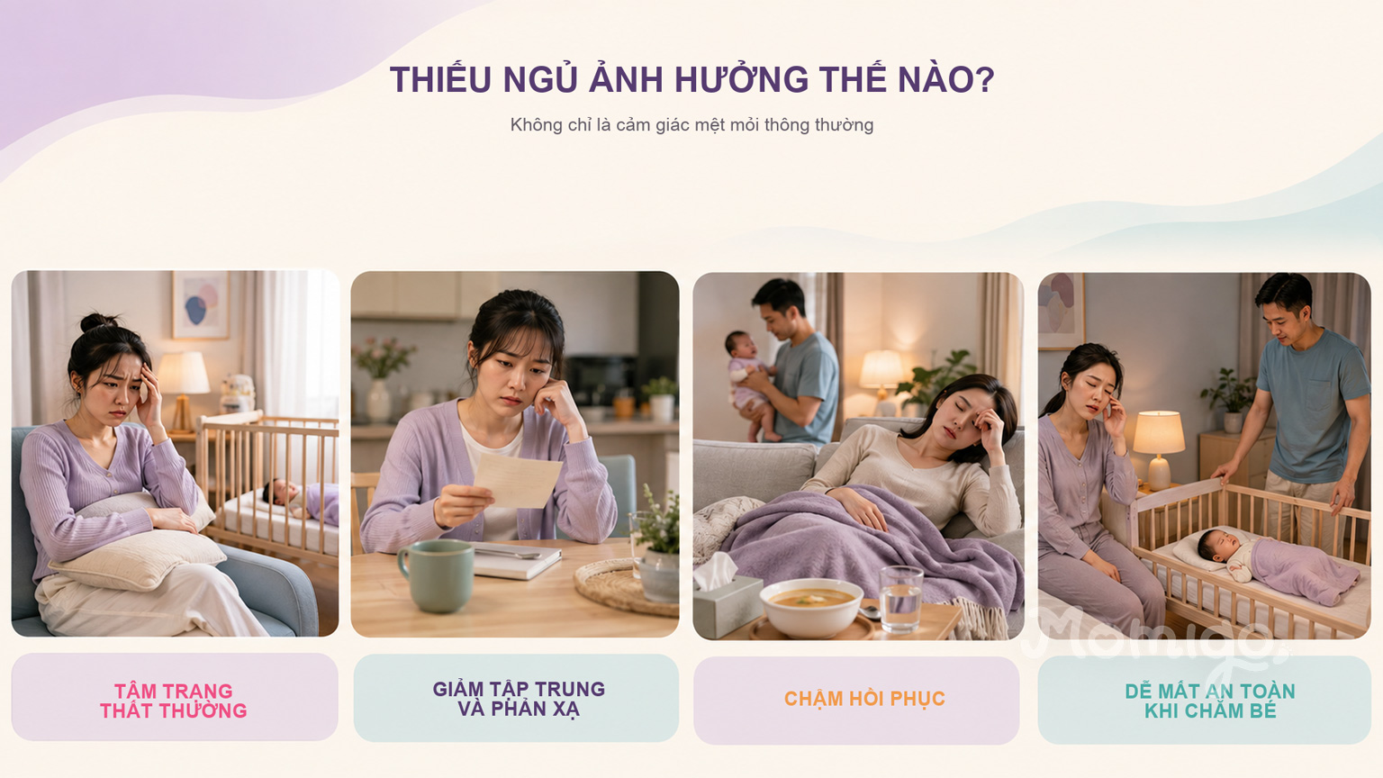 Ảnh hưởng của thiếu ngủ kéo dài sau sinh