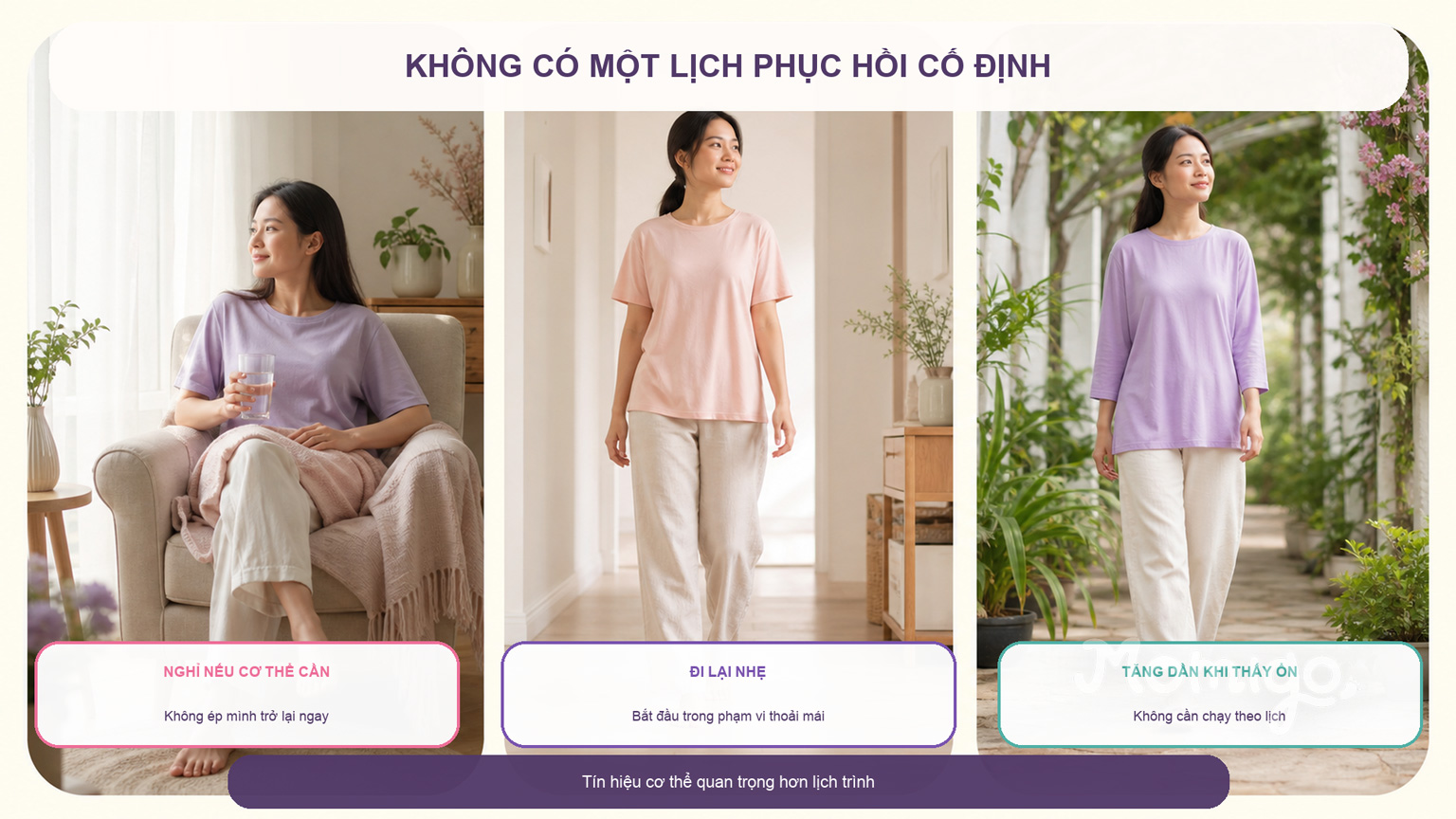Trở lại vận động theo tín hiệu cơ thể thay vì một lịch cố định