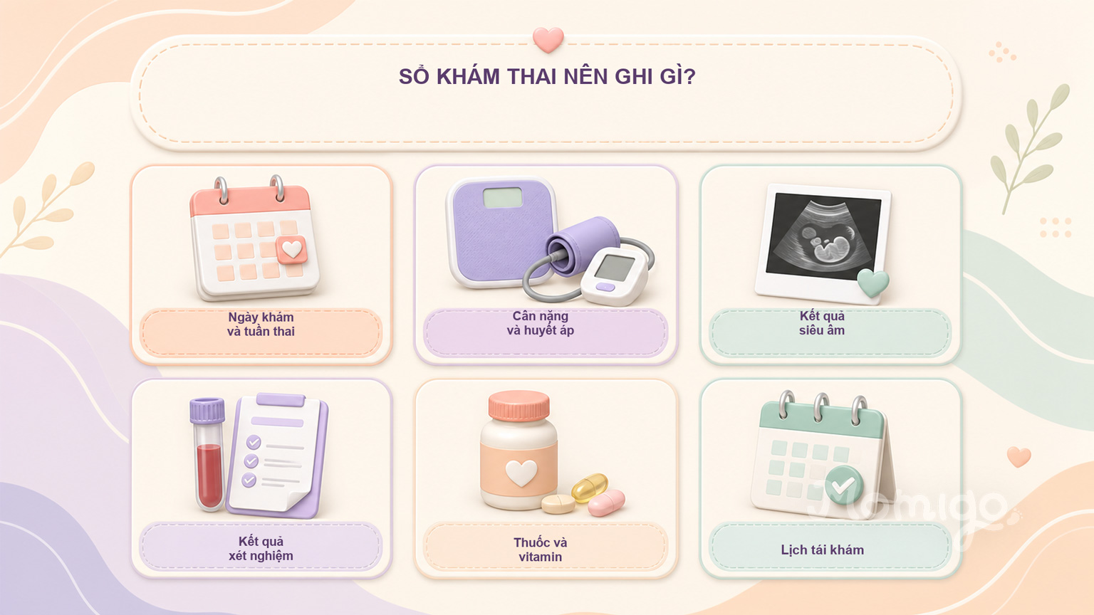 Những thông tin mẹ nên ghi lại sau mỗi lần khám thai