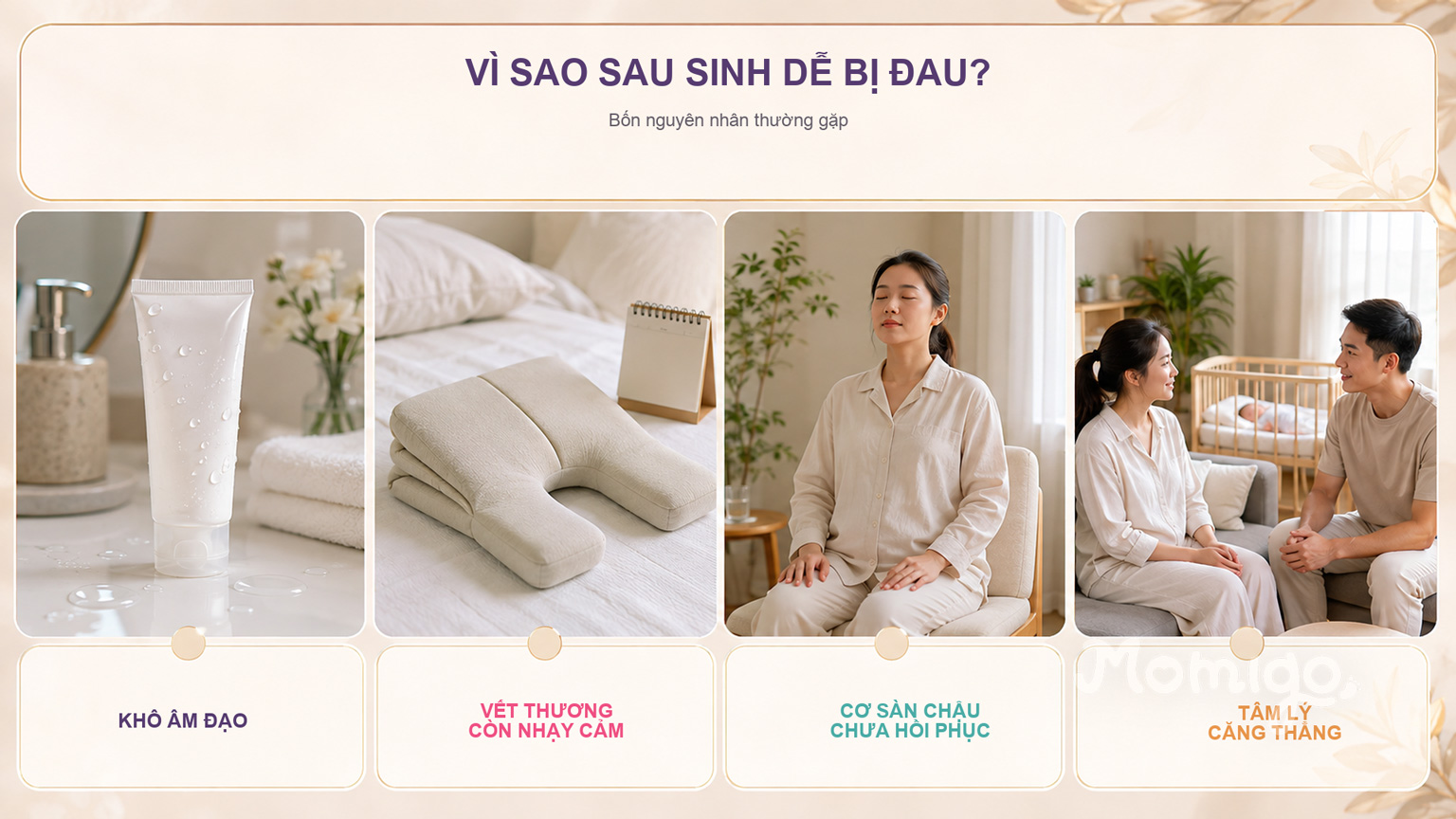 Những nguyên nhân thường gây đau sau sinh