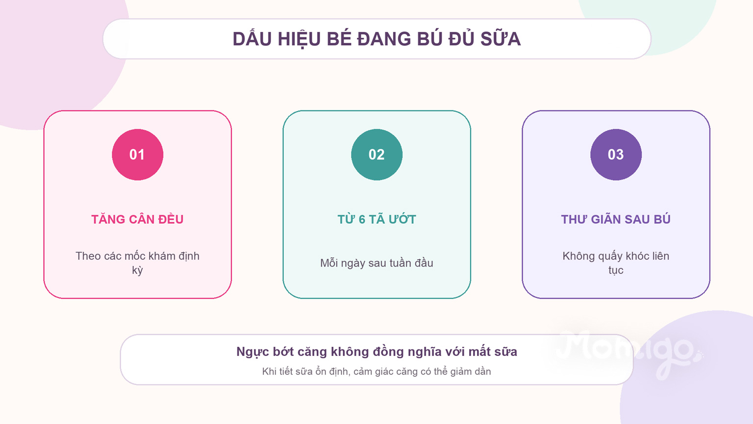 Những dấu hiệu thường cho thấy bé đang bú đủ sữa