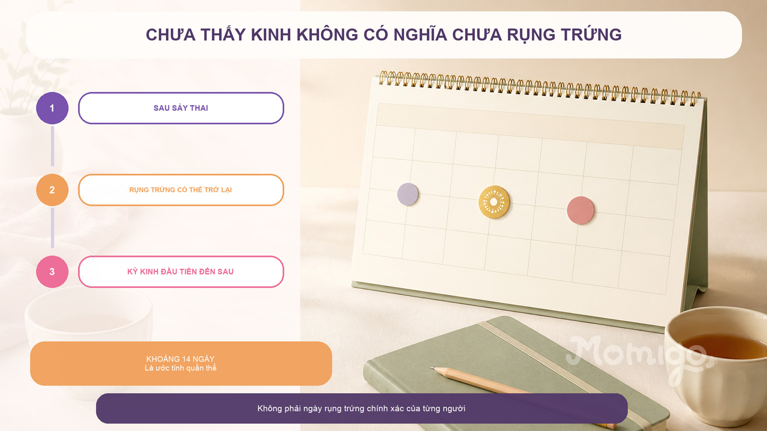 Rụng trứng có thể trở lại trước kỳ kinh đầu tiên