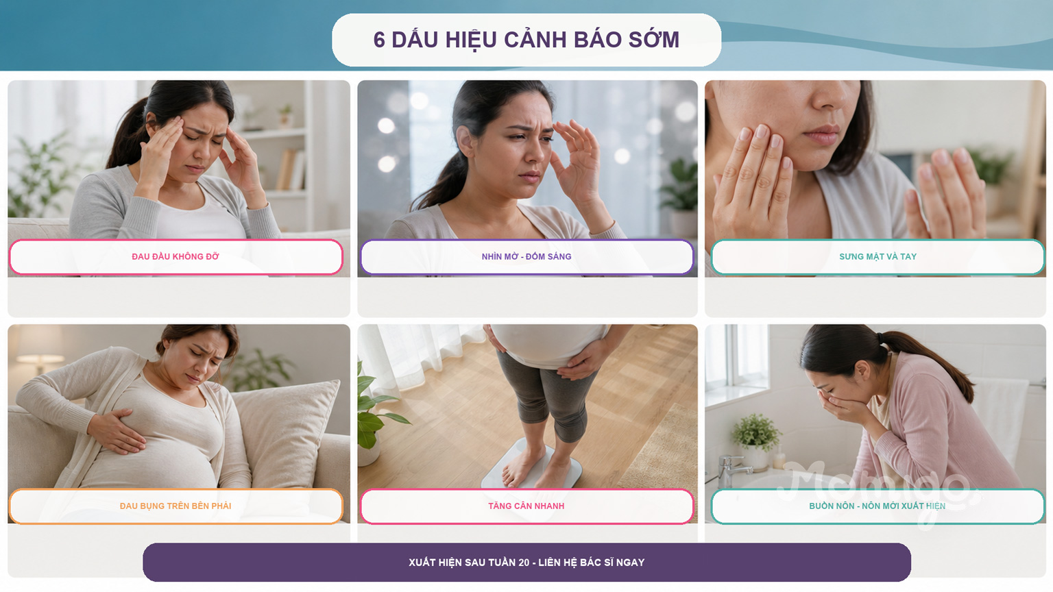 Sáu dấu hiệu cảnh báo sớm của tiền sản giật