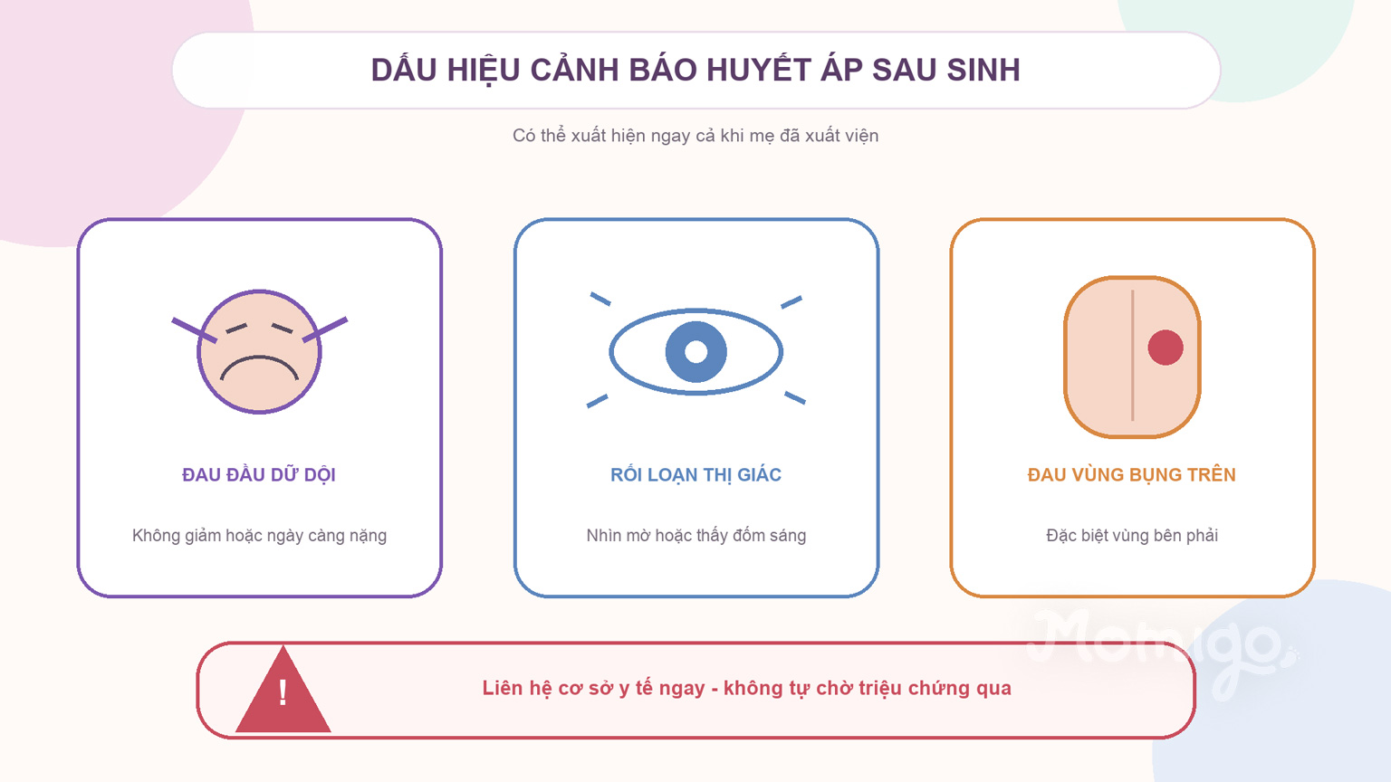 Các dấu hiệu cảnh báo huyết áp sau sinh cần được cơ sở y tế đánh giá ngay