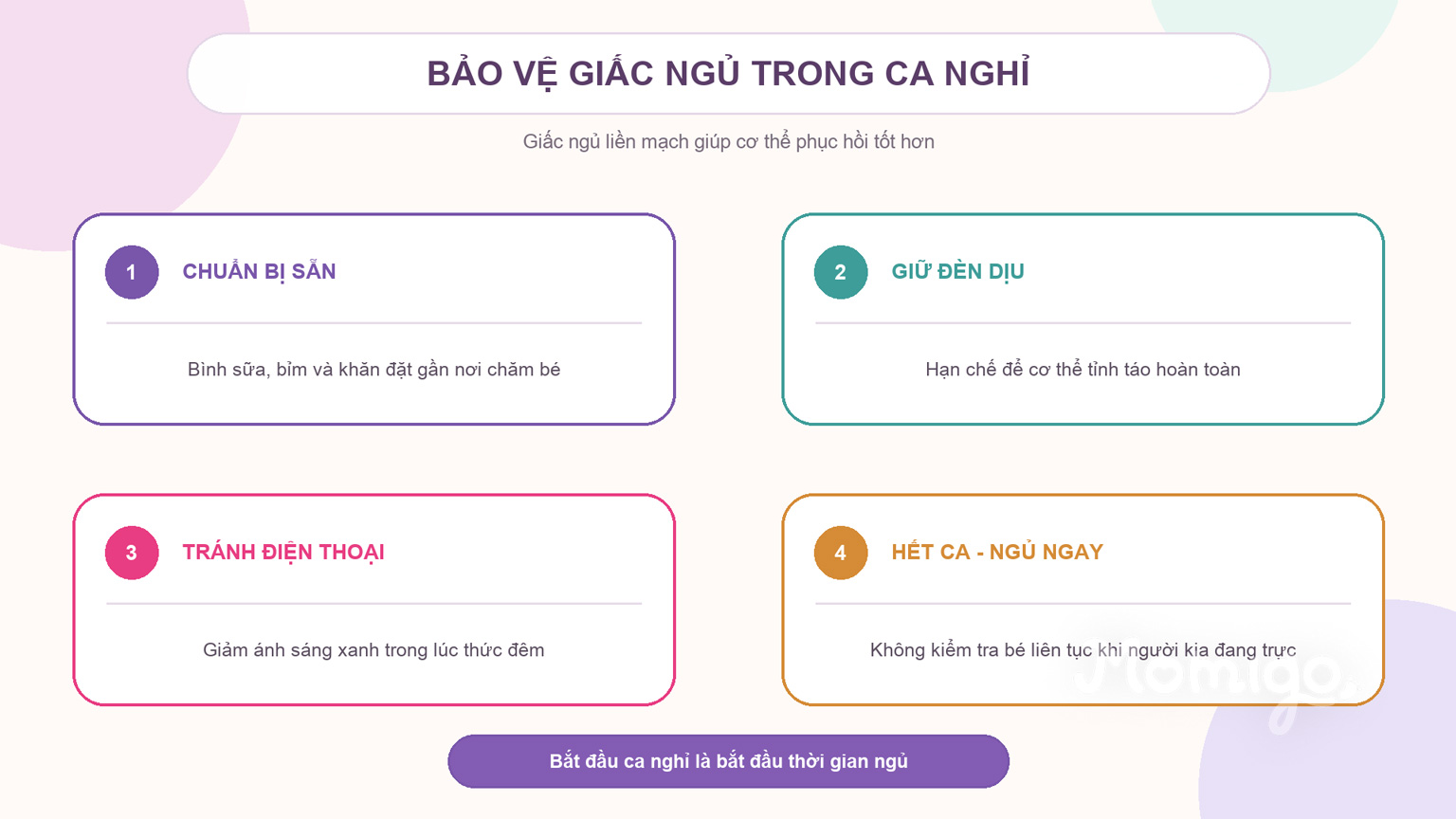 Những cách bảo vệ giấc ngủ trong thời gian không trực ca