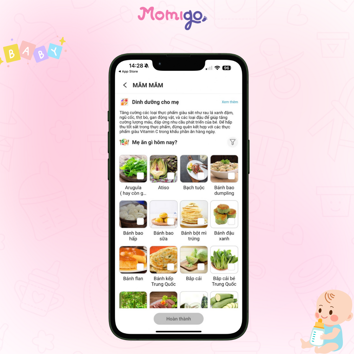 Dinh dưỡng thai kỳ Momigo