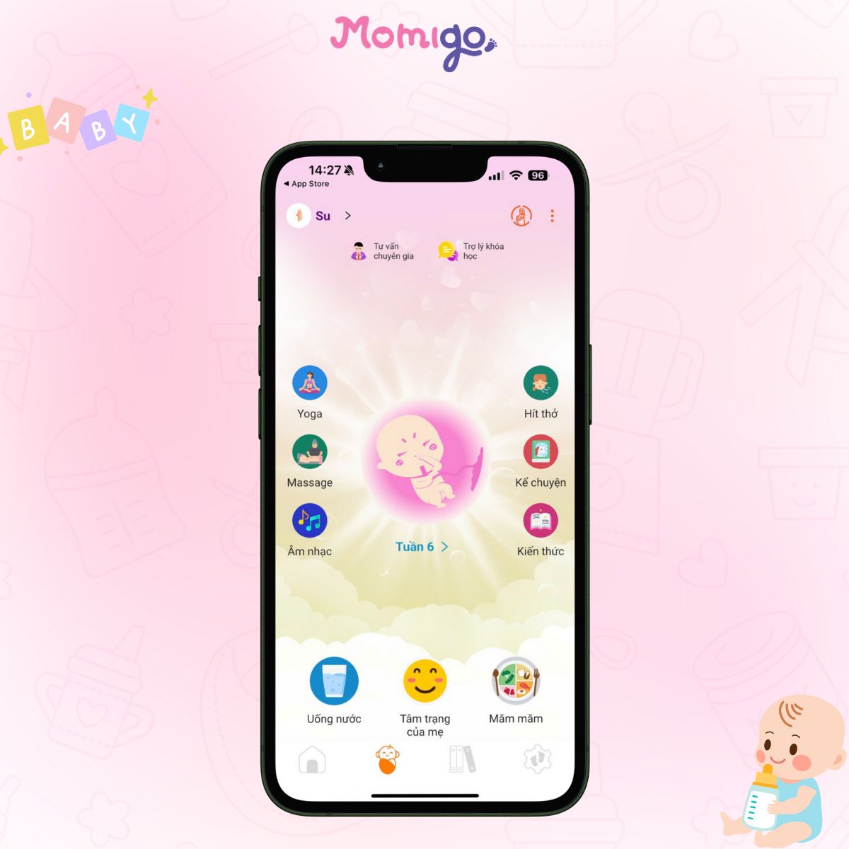 Momigo - Tiện ích cho ba mẹ đang trong thai kỳ