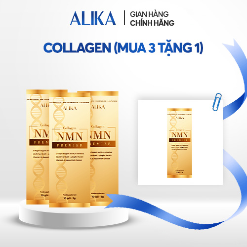 [Mua 3 Tặng 1] Combo Thực phẩm bổ sung ALIKA Collagen 50g*3 hộp