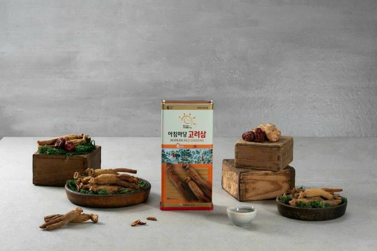 Hồng Sâm Củ Khô Hongsam (Hộp/300g/15 Củ) - Achimmadang Hàn Quốc