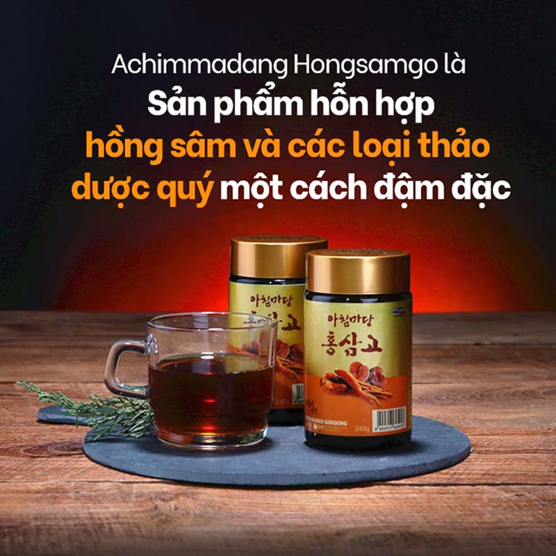 Cao Hồng Sâm Linh Chi 240g X 2 Lọ - Achimmadang Hàn Quốc