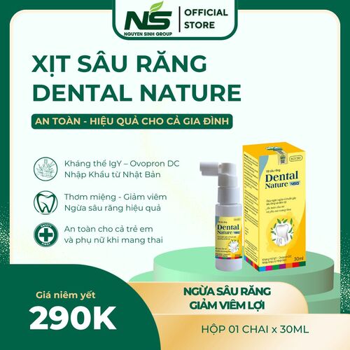 Xịt Sâu Răng Dental Nature NSG Hộp 30ml