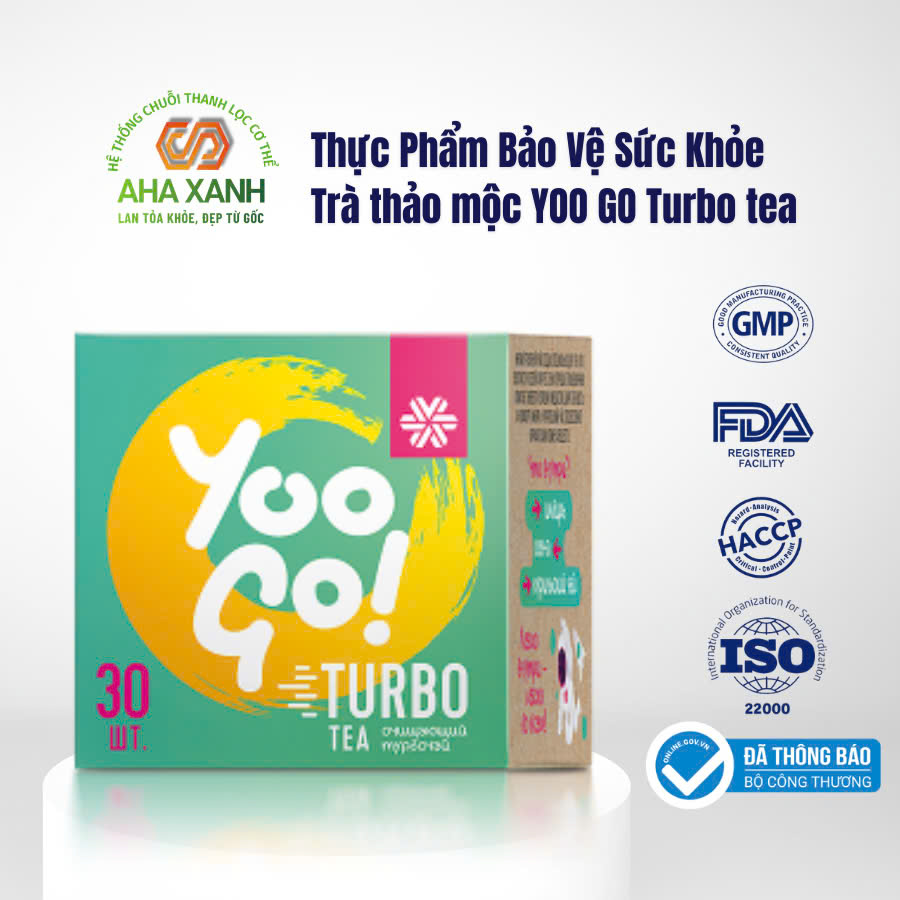 Trà Táo Bón YOO GO Turbo Tea 30 Gói