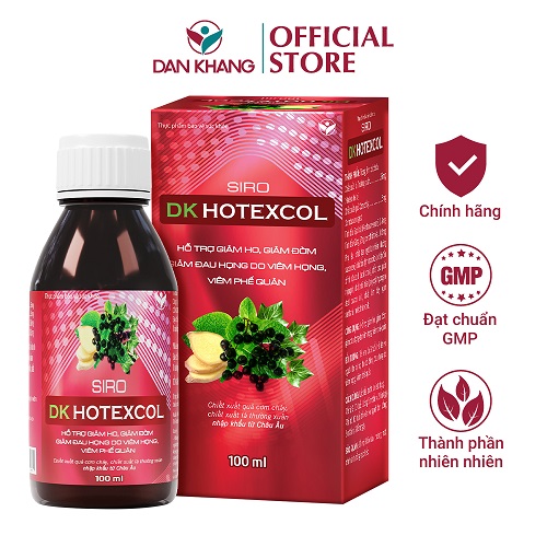 Siro Dân Khang Thanh Họng Giảm Ho DK HOTEXCOL Chai 100ml