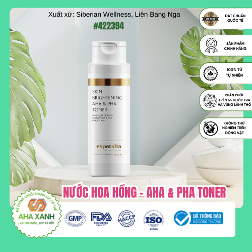 Nước Hoa Hồng Toner AHA & PHA 200 Ml