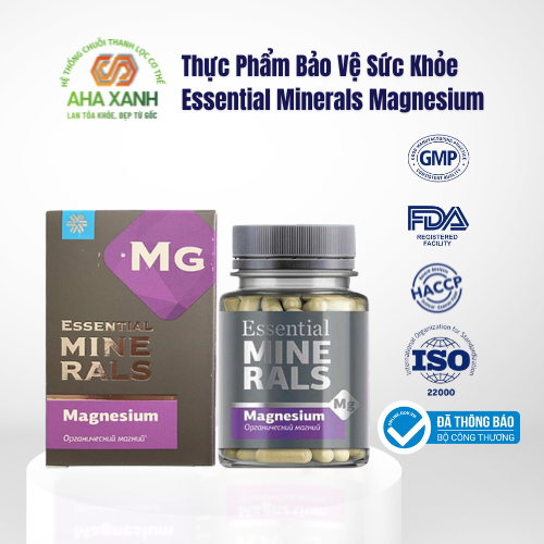 Thực Phẩm Bảo Vệ Sức Khỏe Essential Minerals Magnesium 60 Viên