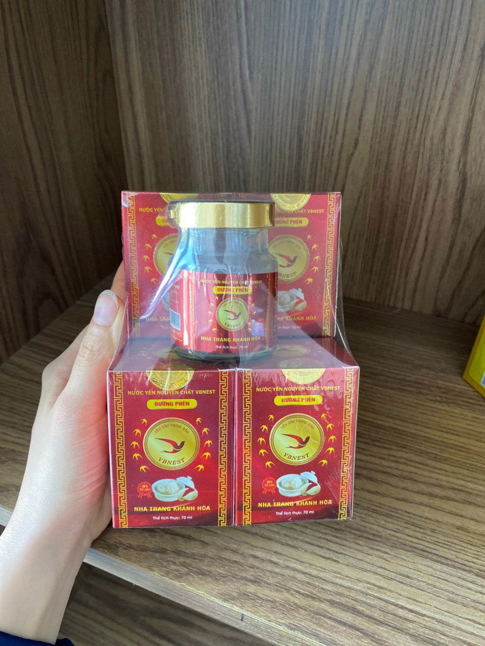 Yến Sào Chưng Đường Phèn, Yến Hũ Vương Bảo (VBNest) , Hũ 70ml, Mua 6 Tặng 1