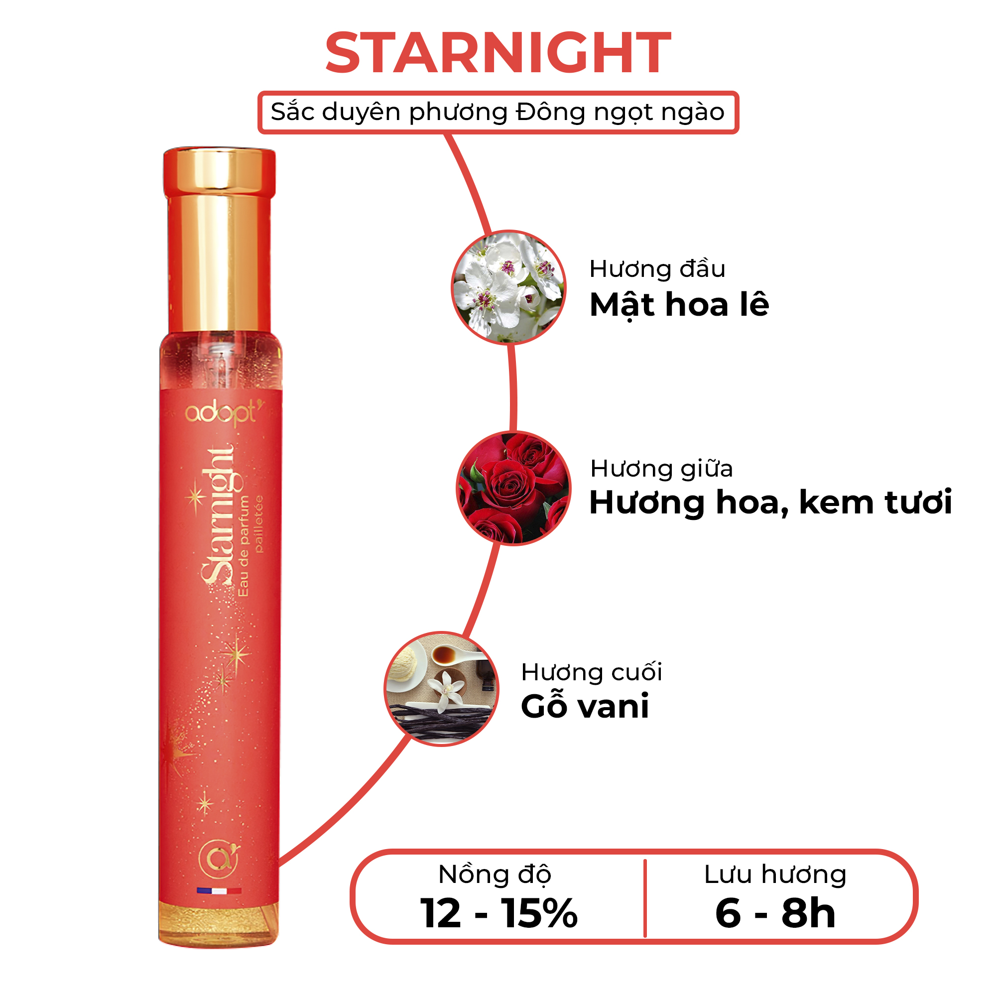 Nước Hoa Nữ Adopt EDP Chính Hãng Pháp Starnight 30ML