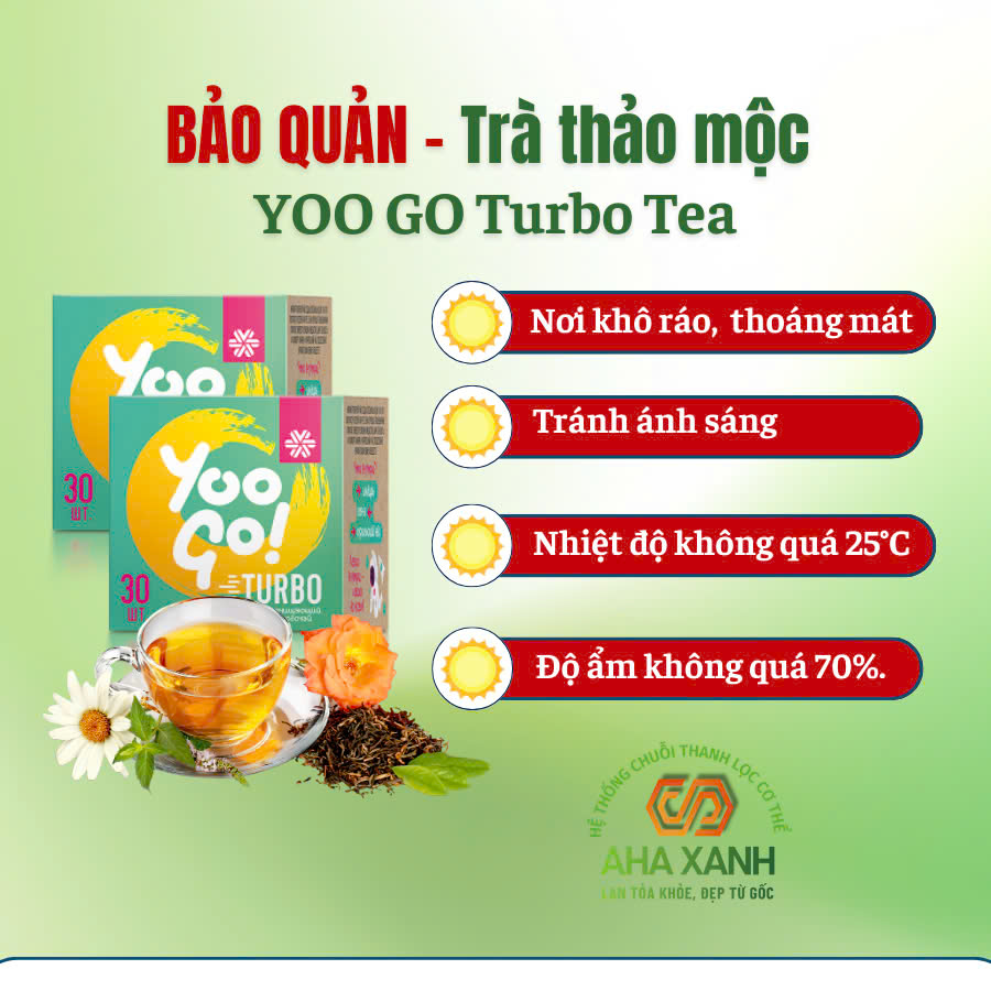 Trà Táo Bón YOO GO Turbo Tea 30 Gói