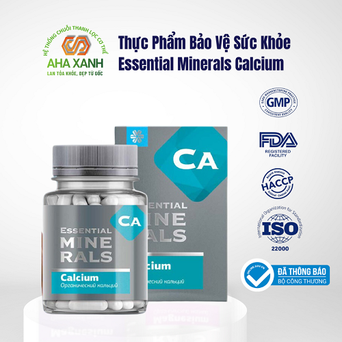 Thực Phẩm Bảo Vệ Sức Khỏe Essential Minerals Calcium 60 Viên