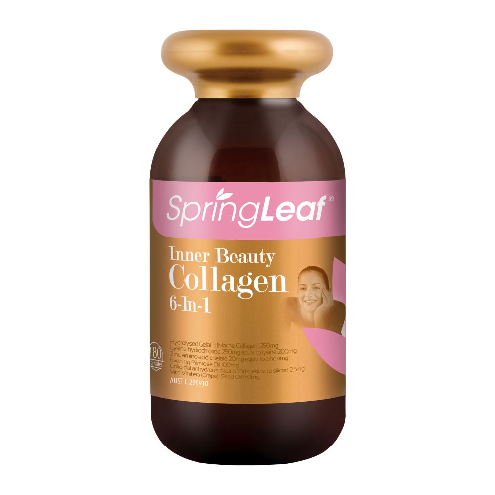 Viên uống đẹp da bổ collagen SpringLeaf Inner Beauty Collagen 6-in-1 180 viên