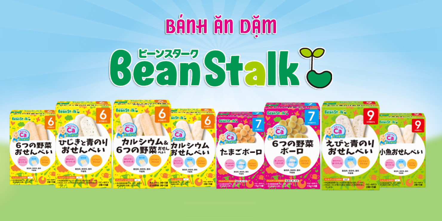 Bánh Trứng Ăn Dặm Nhật Bản Beanstalk 6 Loại Rau Củ