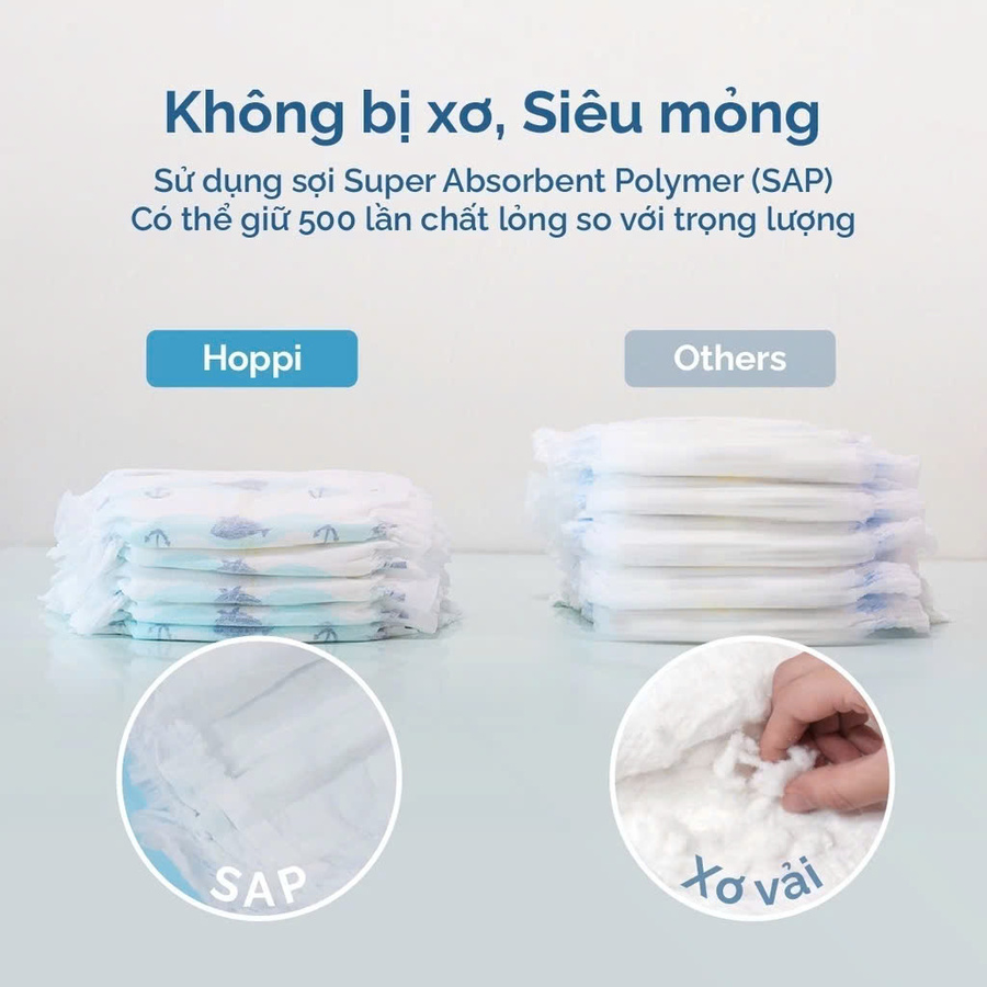 Bỉm - Tã Quần Hoppi Airdream Siêu Mềm Mỏng Size L 38 Miếng (9 - 14kg)