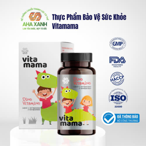 Thực Phẩm Bảo Vệ Sức Khỏe Vitamama. Dino Vitamino Syrup With Vitamins And Minerals 150 Ml