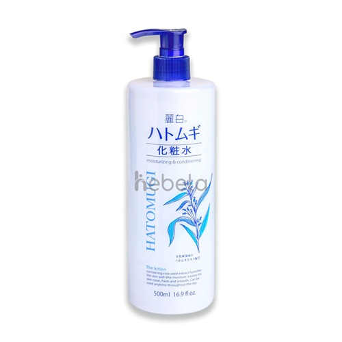 Nước Hoa Hồng Ý Dĩ Dưỡng Ẩm, Làm Trắng Da Reihaku Hatomugi Lotion (500ml)