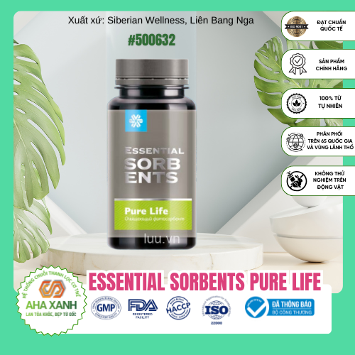 Thực Phẩm Bảo Vệ Sức Khỏe Essential Sorbents Pure Life 80 Gam