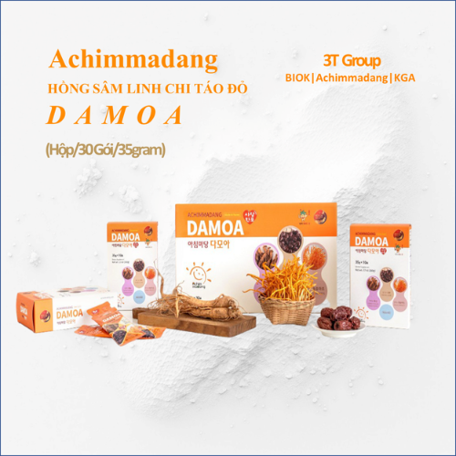 Nước Hồng Sâm Táo Đỏ Đông Trùng Hạ Thảo Damoa (Hộp/30 Gói)– Achimmadang Hàn Quốc